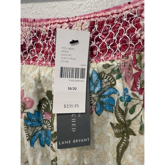 Lane Brane Smocked Square-Neck Maxi Dress Size 18/20 - Picture 7 of 10